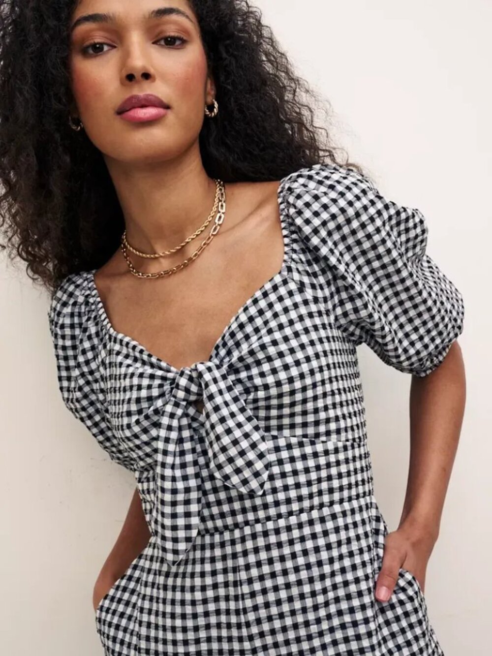 Nobody’s Child Gingham Seersucker Jumpsuit